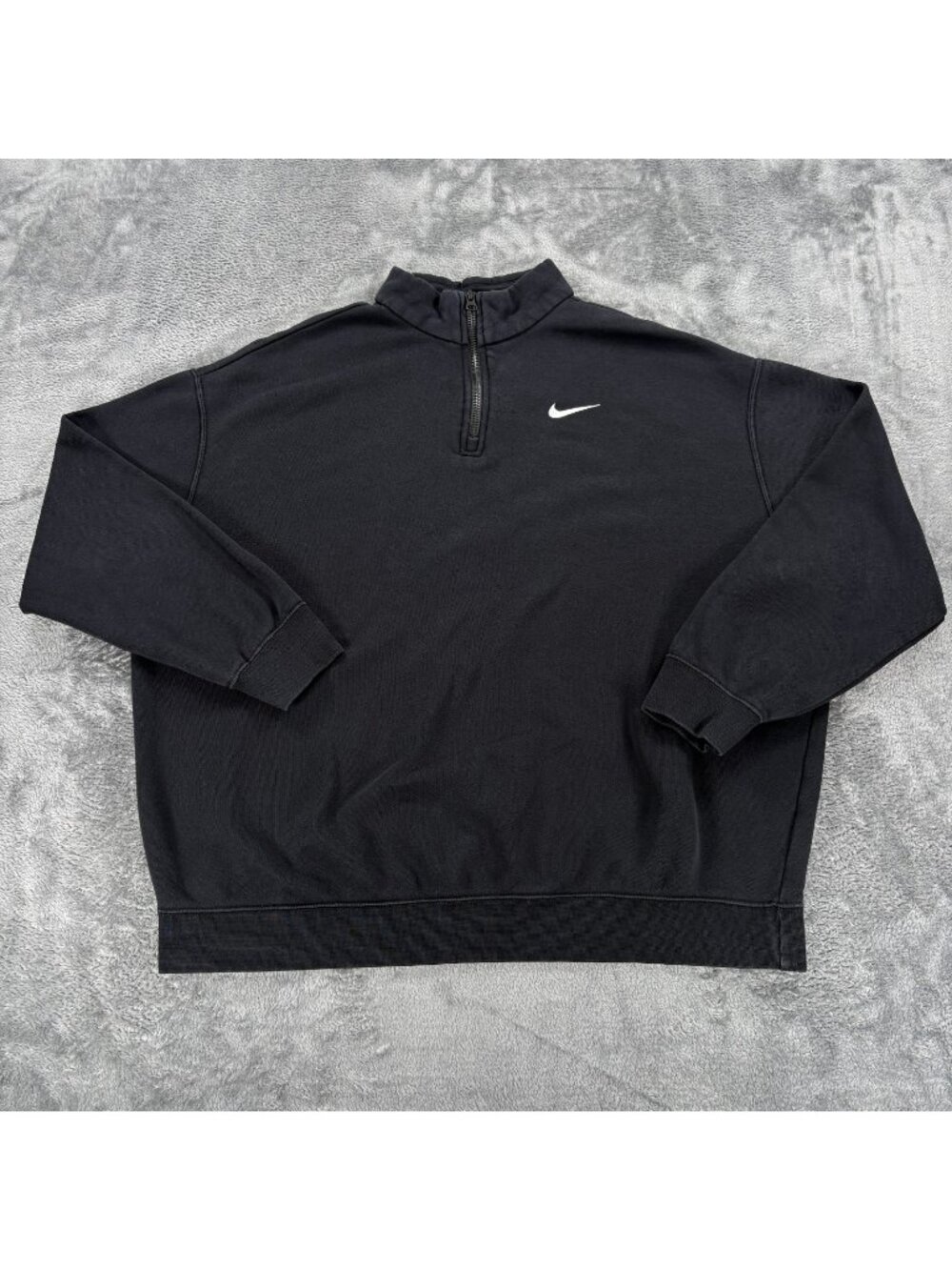 Nike Sportswear Womens S Trend 1/4 Zip Fleece Sweatshirt Black DC5424-010